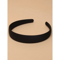 Headband - Black 2.5cm wide graduated black low sheen...