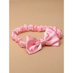 Childs headband - Satin pink stretch child size bandeaux...