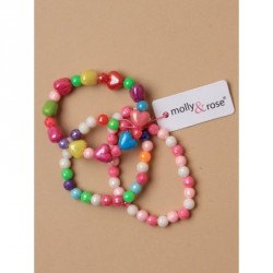 Bracelet set - Card of 3 Children's brightly coloured...