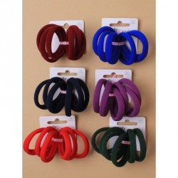 Hair Bobbles - Card of 6 School coloured Jersey fabric...
