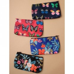 Pencil Case - Brightly coloured butterfly and flower...