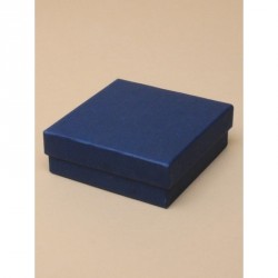 Gift box - Navy gift box. Black flocked foam pad insert...