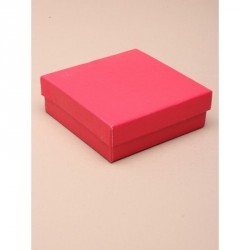 Gift box - Matte fuchsia pink 9x9x3cm gift box