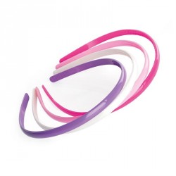 Hairband set - Four piece pink, fuchsia, lilac and white...