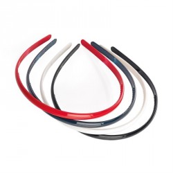 Hairband set - Four piece black, white, red and navy...