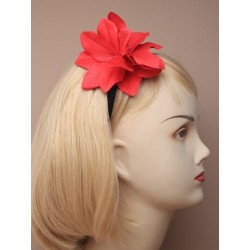 black elaastic bandeaux with brightly coloured double...