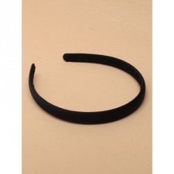 Headband - Black 1.5cm wide graduated low sheen satin...