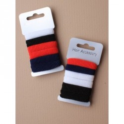 Hair tie set - Card of 6 Large Spectator coloured Ponios.