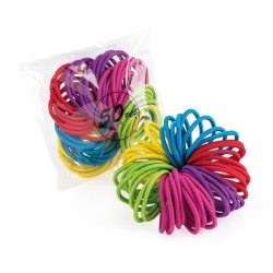 Hair ties set - Fifty piece bright tone endless hair...