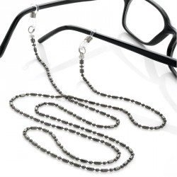 Glasses string - Black colour chain glasses strap. -...