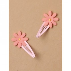 Sleepies Hair Clips - Card of 2 fabric daisy 5cm sleepies...