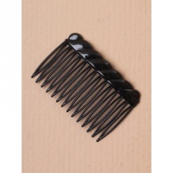 Hair Comb - Pack of 12 Black Plastic Combs 7cm in length
