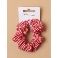 Hair Scrunchie - Gingham Check fabric scrunchies In...