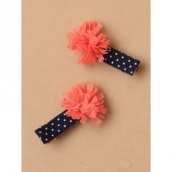 Hair Clips - Card of 2 beak clips 35cm with fabric...