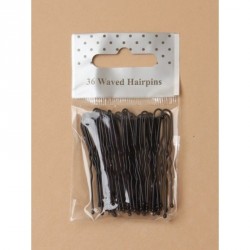 Hair Pin Grip Slides - Pack of 36 Black enamel hairpins...