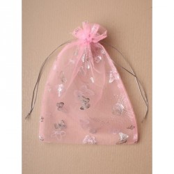 Organza Gift Bag - Size: 22 x 15cm Pink organza gift bag...