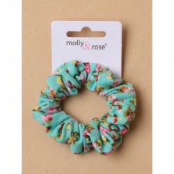 Hair Scrunchie - Floral printed jersey fabric scrunchie...