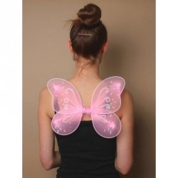 Fairy Wings - Size : 33x25cm
Pink net fairy wings with...