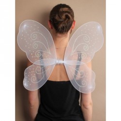 Fairy Wings - Size : 51x44cm
White net fairy wings with...