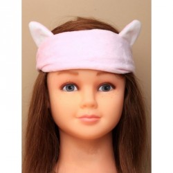 Headband - Child size soft stretch velvet fabric cat ears...