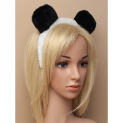 Headband - Fur fabric Panda ears alice band head band