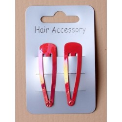 Click Clack Sleepies Hair Clips - card of 2 metallic...