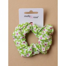 Hair Scrunchie - Printed Daisy fabric scrunchie In...