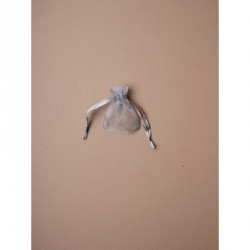 Organza Gift Bag - Size approx: 7 x 5cm Silver Grey...