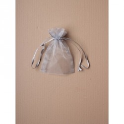 Organza Gift Bag - Size approx: 10 x 75cm Silver Grey...