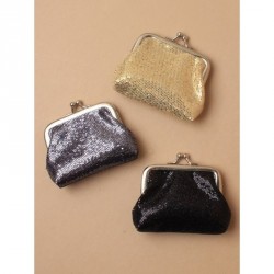Coin Purse - Sparkly sequin coin purse 8cmx7cm with ball...