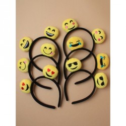 Headband - Soft yellow Emoji motif aliceband In 6 designs