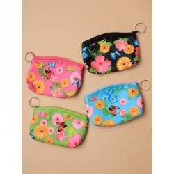 Coin Purse - Brightly coloured butterfly and flower...