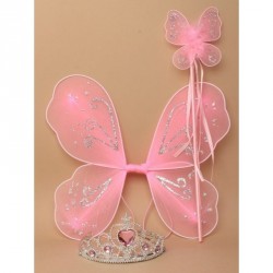 Fairy Wings - Size : 30 x 27cm Pink net fairy wings with...