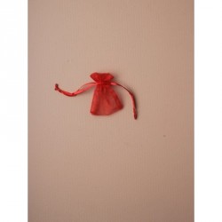 Organza Gift Bag - Size approx: 7 x 5cm Red organza gift bag