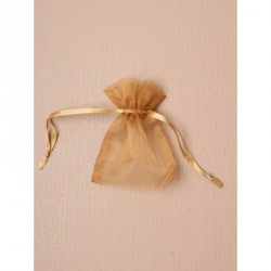Organza Gift Bag - Size approx: 10 x 75cm Dark Gold...