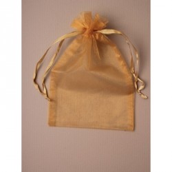 Organza Gift Bag - Size approx: 22 x 15cm Dark Gold...