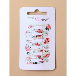 Sleepies Hair Clips - Card of 6 white 3cm sleepies with...