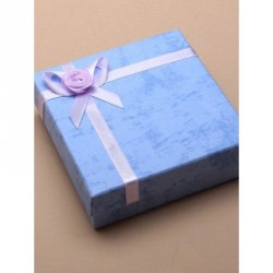 Gift Box - Size : 9x9x3cm Lilac satin ribbon gift box...