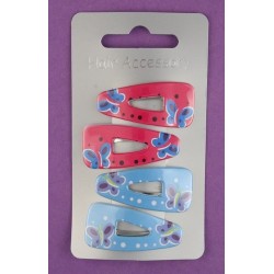 Sleepies Hair Clip - 4 traingle 3.5cm click clack hair...