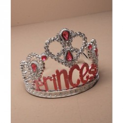 Tiara - Plastic Silv Princess Tiara In Pink onlyThis item...