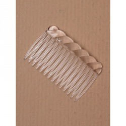Hair Comb - Pack of 12 Clear Plastic Combs 7cm in length