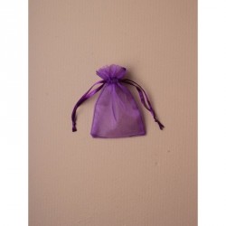 Organza Gift Bag - Size approx: 10x75cm Purple ribbon...