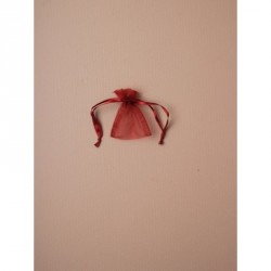 Organza Gift Bag - Size approx: 7 x 5cm Burgundy organza...