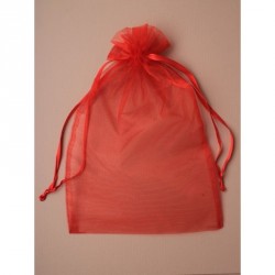 Organza Gift Bag - Size approx: 30 x 21cm Red organza...