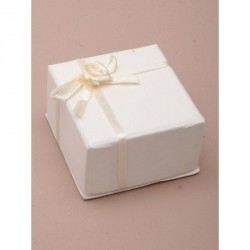 Gift Box - Size : 5x5x3cm Ivory satin ribbon gift box...