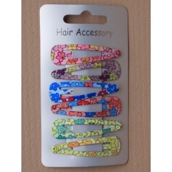 Click Clack Sleepies hair clips - card of 6 daisy...