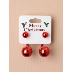 Pair of shiny Christmas bauble earrings In a double ended...