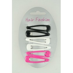 Click Clack Sleepies hair clips - card of 6 epoxy...
