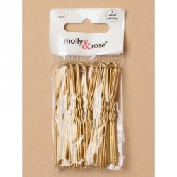 Hair Pin Grip Slides - Pack of 36 waved Blonde laquer...