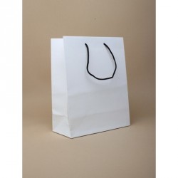 Gift Bag - Size : H23xW18xD9cm Matt white gift bag with...